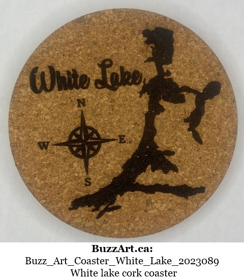 White lake cork coaster